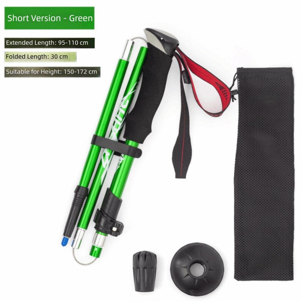 Quick Adjustable Locks Cross Country Cane EVA Wading Staff Outdoor Trekking Poles  Hiking Equipment