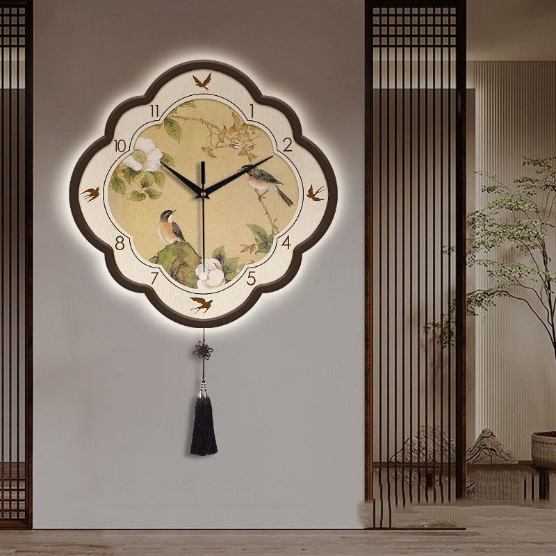 Art Mural Chinese Style Wall Clocks Digital Vintage Aesthetic Wall Clocks Design Restaurant Orologio Da Parete Home Decoration
