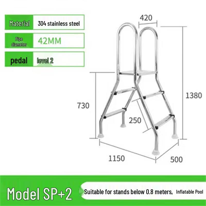 

Swimming Pool Double-Sided Ladder