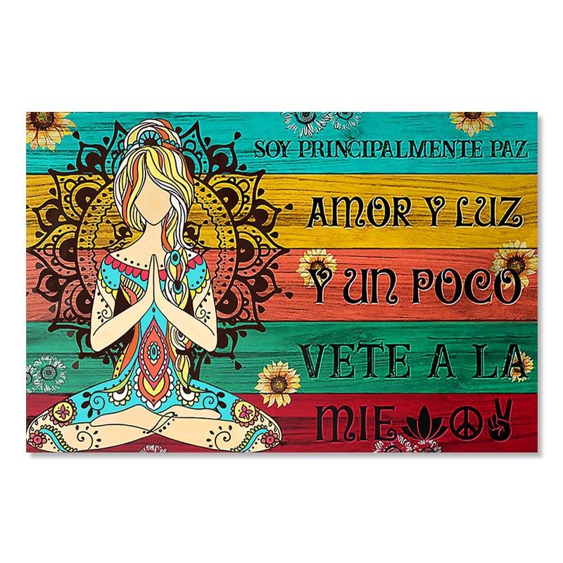 

Винтажные постеры и принты для йоги, пробуждения чакры, движения рук для любителей йоги, расслабляющая картина на холсте, современные настенные картины для домашнего декора 21x30cm No Framed