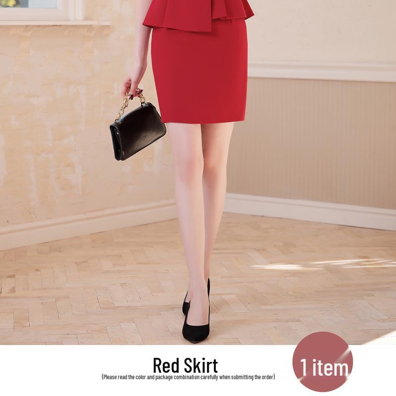 

Женский профессиональный костюм премиум-класса с коротким рукавом для администраторов ювелирного магазина или салона M