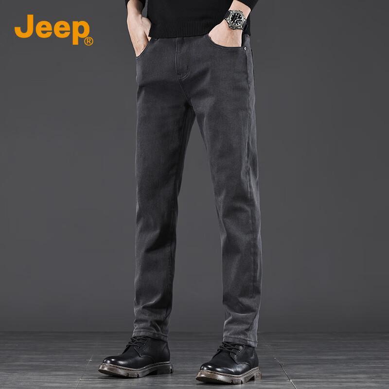 

Jeep Мужские демисезонные джинсы из денима прямого кроя свободного силуэта 35