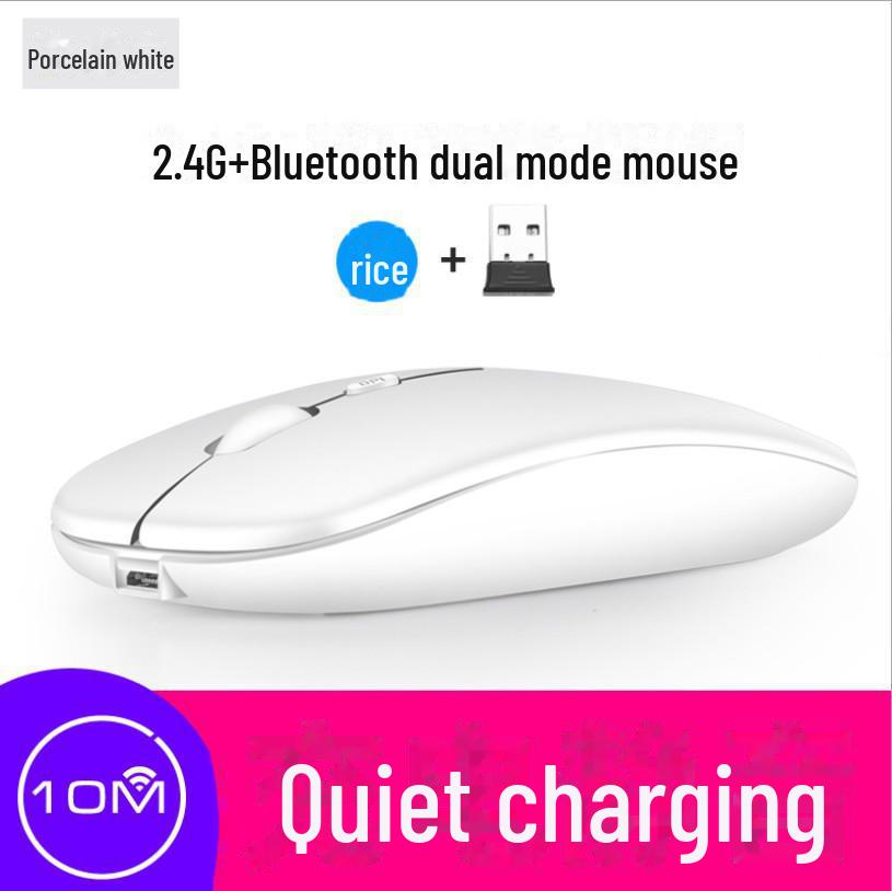 “2.4G Ultra-Thin Rechargeable Bluetooth Dual-Mode Mouse for Apple's New Wireless Silent Luminous Mouse”
