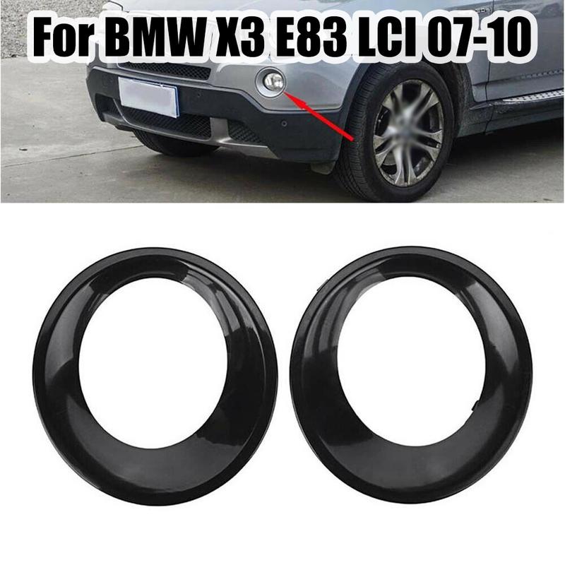 1/2pcs Fog Light Cover Trim Front Left + Right Fit For BMW X3 E83 LCI 2007-2010 51113423789 51113423790