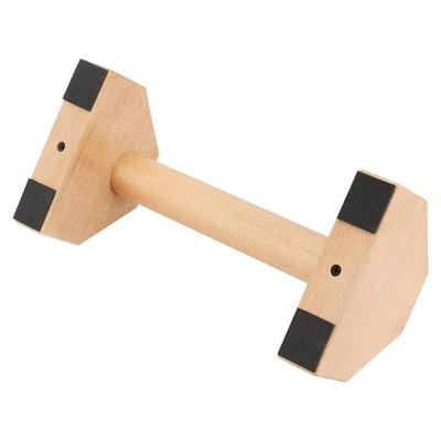 Massivholz Liegestütz- & Dip-Barren: Einzel-/Doppel-Trainingshilfe Fitnessgerät