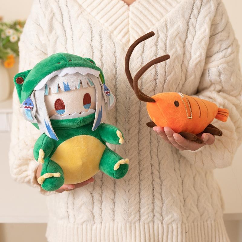 Lovely Plush Hololive Gawr Gura Birthday Ebi-chan Shrimp Hololive Gawr Gura Dino Plush Pendant Creative Cute Doll Birthday Gift