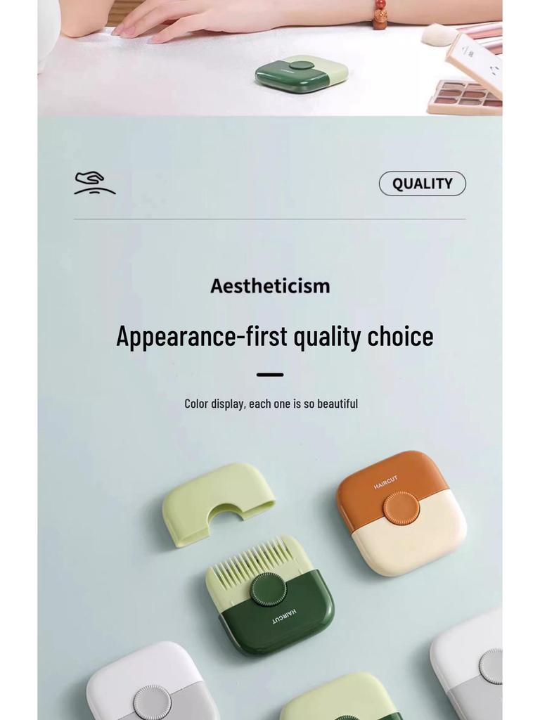 2-in-1 Multifunctional Hair Clipper & Comb for Trimming Bangs & Broken Hair - Perfect for Girls & Children