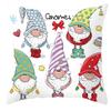 New Christmas Dwarf Pillow Cover Christmas Cute Dwarf Peach Skin Cushion Cover