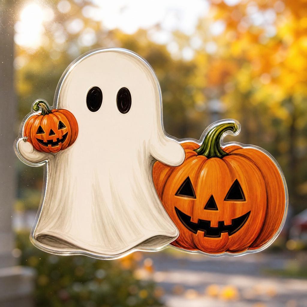 Static Cling Halloween Window Decals Scary Wall Stickers for Home Decor