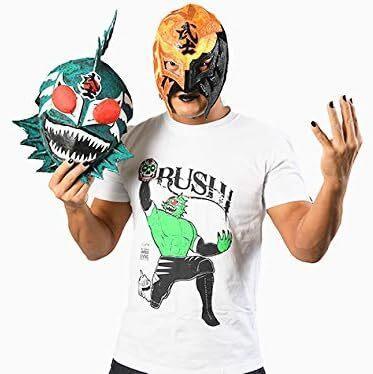 

[USED] Kinnikuman Bushi Atlantis T-shirt White L size