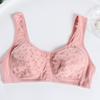 Women Front Button Bra Thin Cotton Lining 36-46 Plus Size Bras Butang Depan Top Underwear Lingerie for Elderly Old Woman