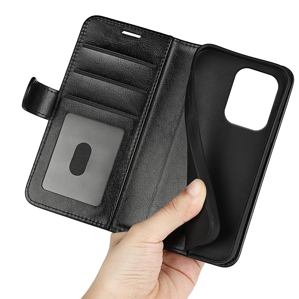 Dla Oppo Reno13 5G (Światowy) Etui portfelowe Tekstura Crazy Horse Podstawka Skórzany Pokrowiec na Telefon