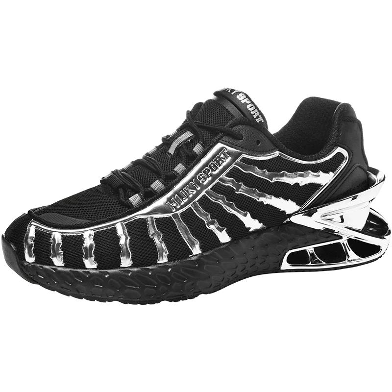 Trendy Men's Casual Sneakers Breathable and Soft Coaching Racing Sports Shoes Non-slip Wear-resistant Cool Men's Running Shoes