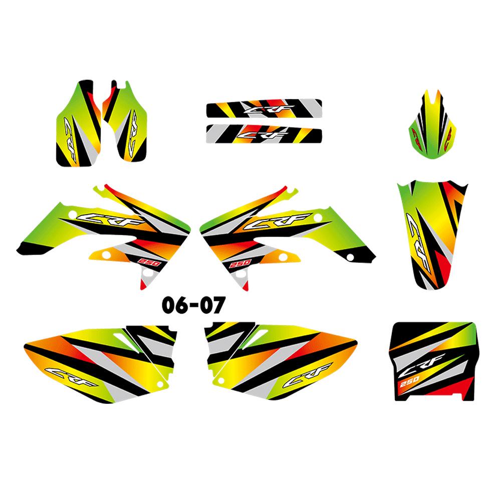 CRF250R CRF250 Off-Road Stickers (2004-2009)