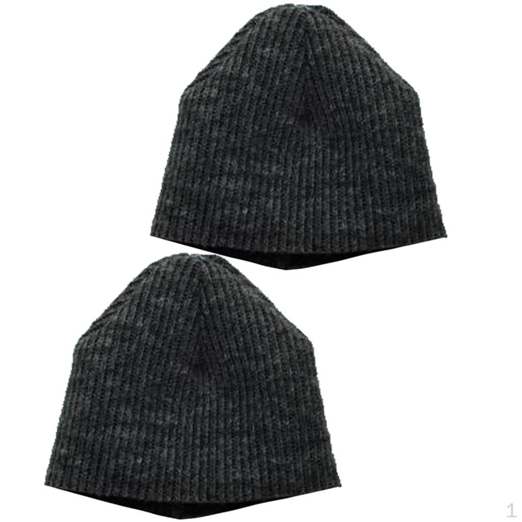 

2x 1/6-й Серый Вязаный Шапка для 12-дюймовых Мужских Фигурок