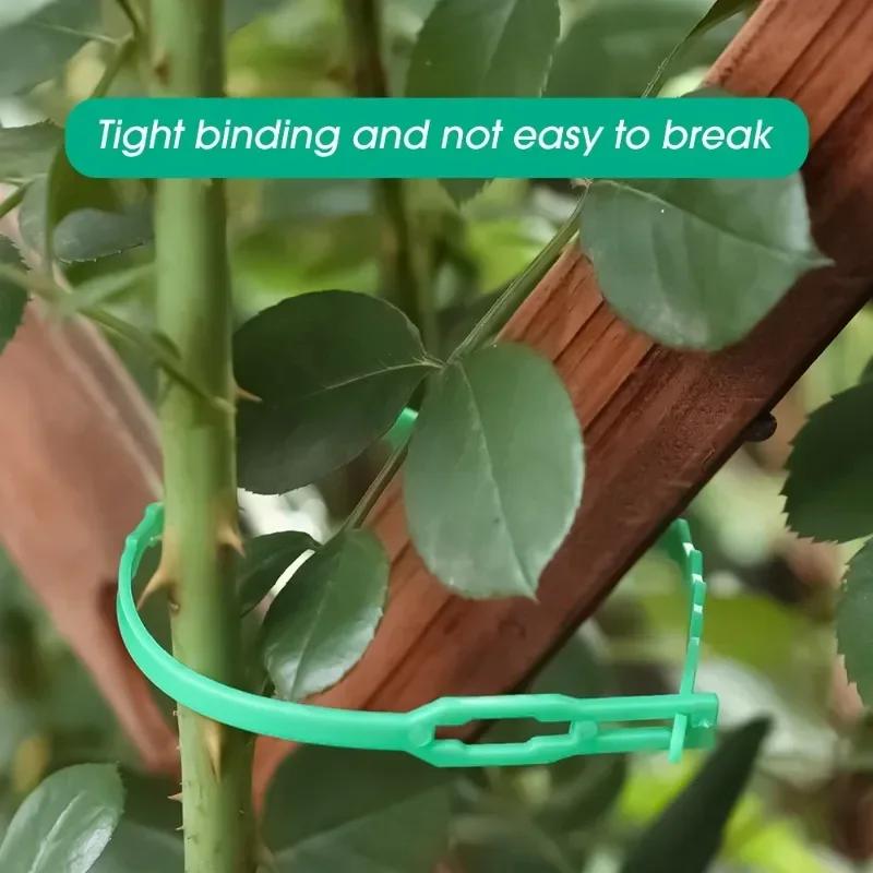 10/500pcs Reusable Garden Cable Ties Adjustable Plants Vine Support Fastener Ties Self Locking Plastic Zipper Ties Organizer