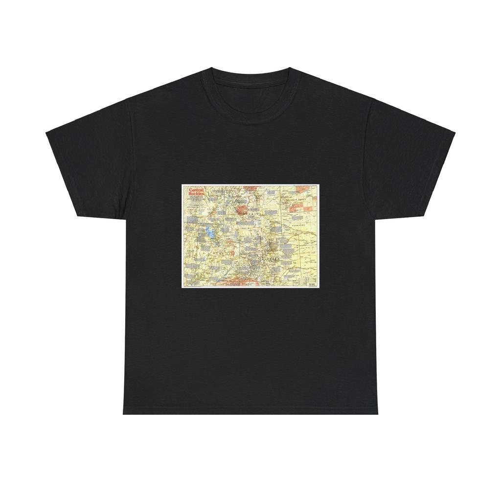 USA - Central Rockies 1 (1984) (Map) T-Shirt