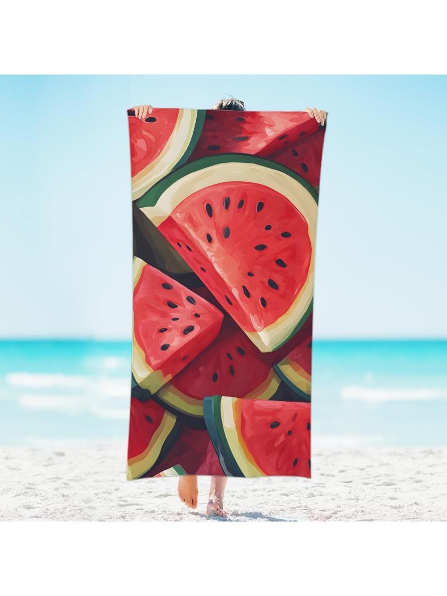 

Summer Watermelons Fruits Beach Towel Lightweight Microfiber Beach Towels Decor Quick Dry Pool Towel for Beach Travel Swim Bath W40*H60(CM)