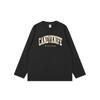 2024 Hong Kong Style Unisex Retro Letter Print Long-Sleeve Cotton T-Shirt