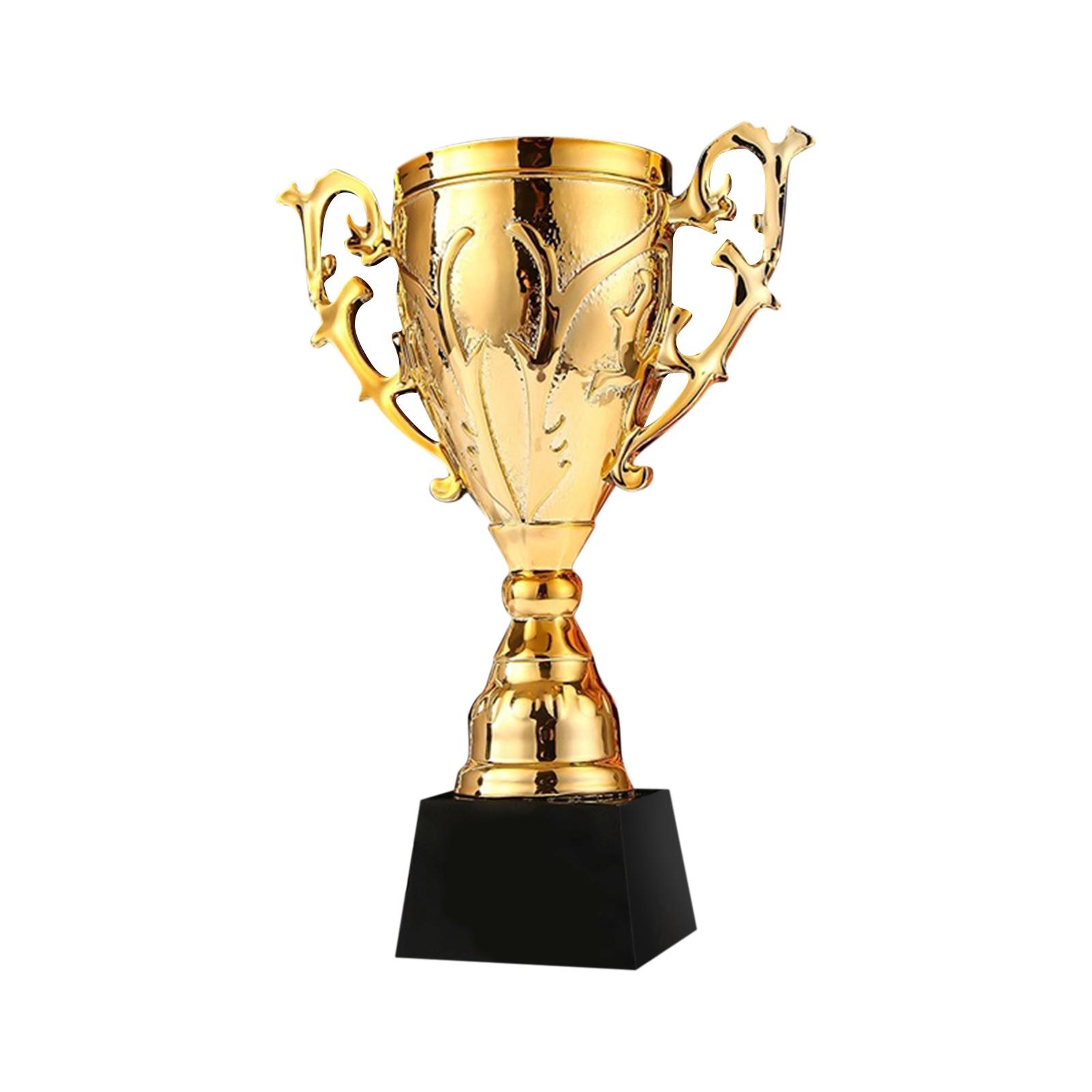 

Персонализированный трофей из смолы, креативный металлический приз для соревнований, высококачественный большой приз, почетный приз с гравировкой One Size золотой