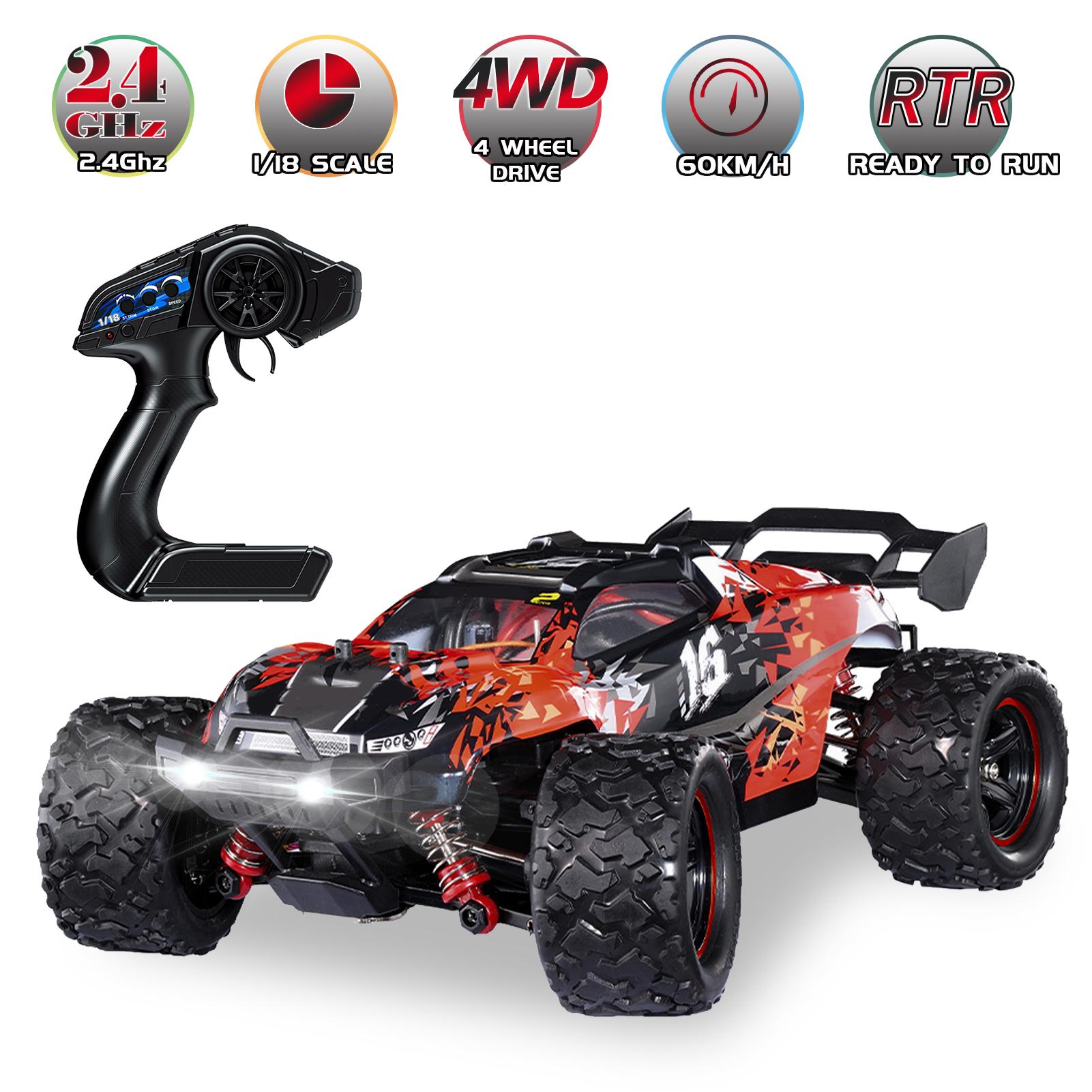 

HOSPEED HS18421 Радиоуправляемая машина 2,4 ГГц 1:18 Внедорожные радиоуправляемые грузовики 4WD 60 км/ч Бесщеточный гоночный альпинистский автомобиль