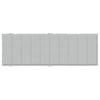 Sun Lounger Cushion Melange Light Gray 186x58x4 Cm Fabric