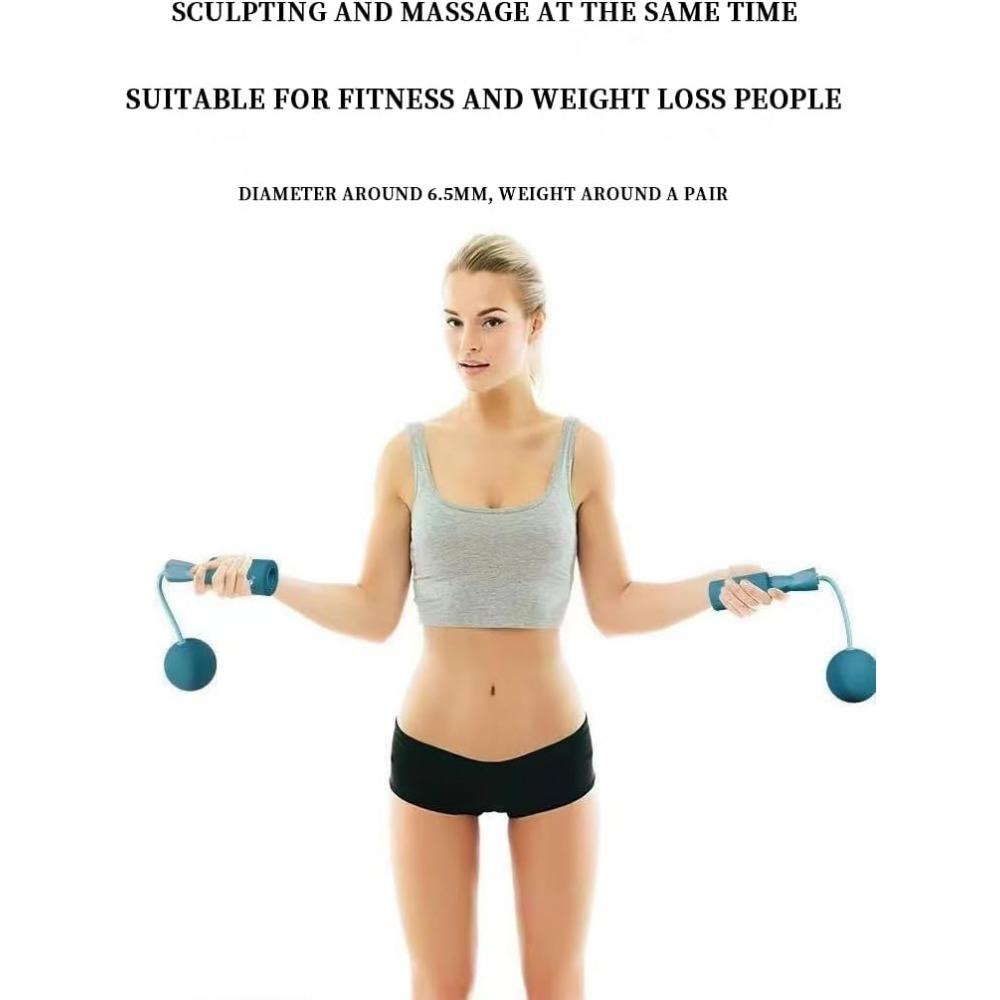 1 Paar Seilloses Springseil Hochgeschwindigkeits-Seilspringen für engen Raum Crossfit-Übungstraining Indoor Outdoor