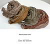 Floral Korean Cotton-Linen Scarf: Fashionable, Breathable Shawl for Autumn & Winter