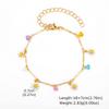Summer Colorful Flower Bracelet Necklace for Women 18K Gold Plated Chain Bracelets Necklaces Bohemia Jewelry Gifts
