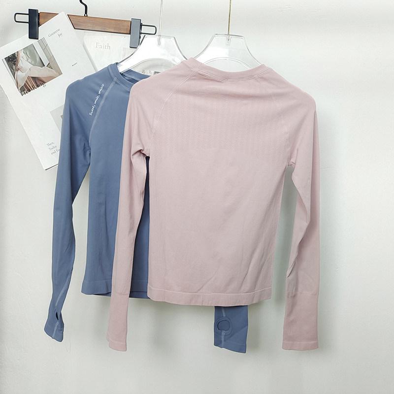 Top Yoga și Alergare cu Mânecă Lungă, Seamless, Foarte Elastic