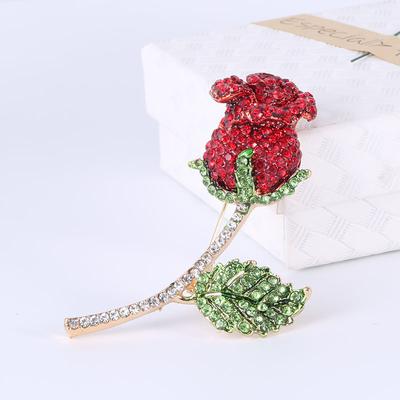 Μπροσούρα με Ρινστόνες σε Σχήμα Τριαντάφυλλου Κοσμήματα Μόδα Μπροσούρα Ταμπεραμέντο Εκατό Συνδυασμοί Καρφίτσα Μπροσούρα