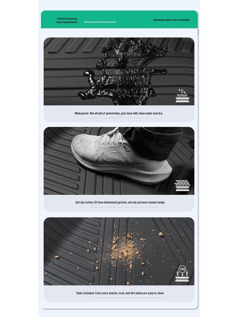 Custom TPE Floor & Trunk Mats, Stain-Resistant, Fits 25 Lynk & Co 10 Models, EM-P.