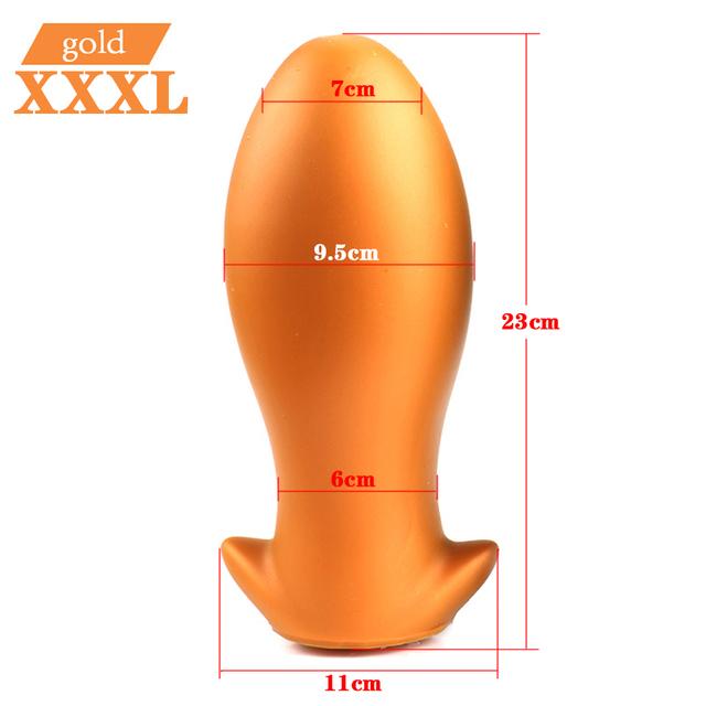 Soft Egg Butt Plug Big Anal Plug Silicone Anal Vaginal Dildo Plug Ball Prostate Anus Expander Erotic Anal Sex Toys For Woman Men