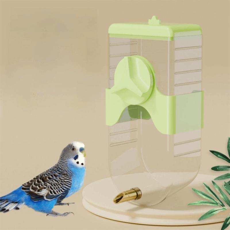 350ml Bird Water Dispenser Secure Mounting Automatic Hanging Water Feeder Wide Opening Easy To Install Pet Bird Water Bottle