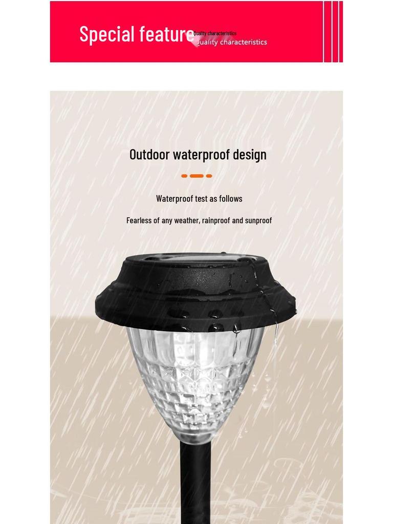 Waterproof Solar Garden Lights: Outdoor Decorative Landscape Lights for Lawn, Courtyard, and Villa.
