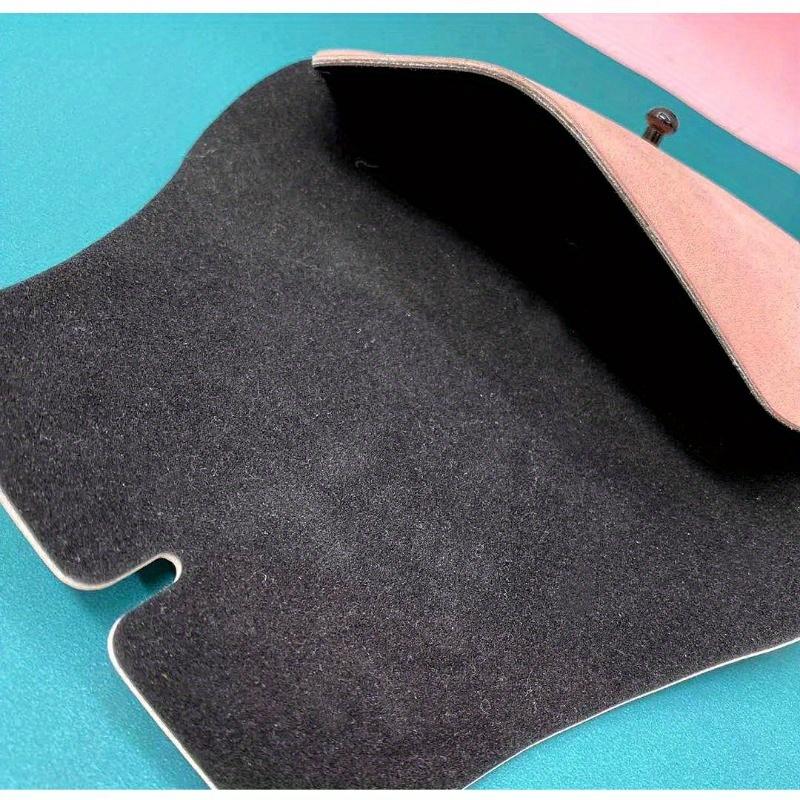 Fashion Simple Glasses Case Sunglasses Case Portable Anti-Pressure and Anti-Drop Soft Bag Leather Storage and Protection Case