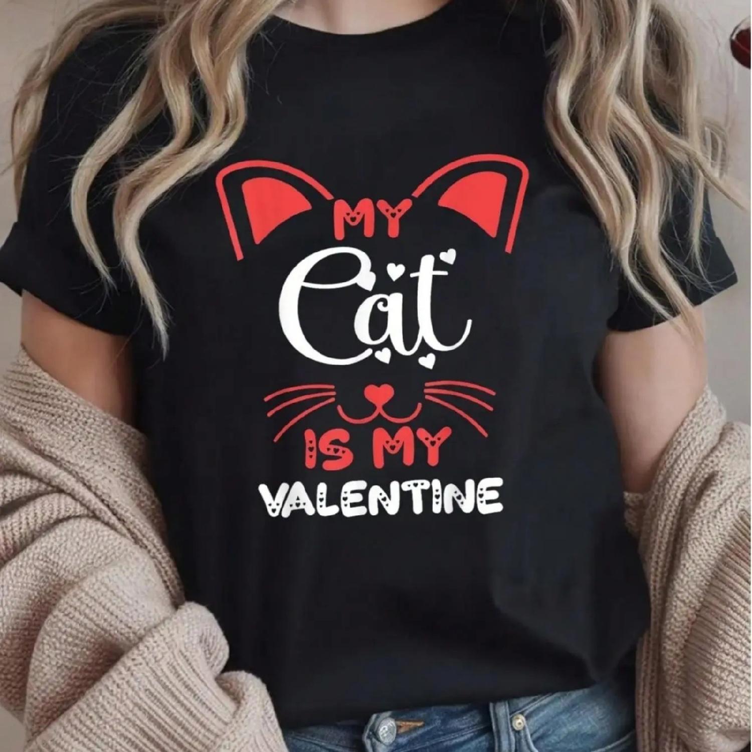 100% Cotton Hot Pink Heart With Pink Butterflies For Women And Girls Print Women s T-Shirt, Crew Neck Short Sleeve T-Shirt For V XXXXXL разноцветный