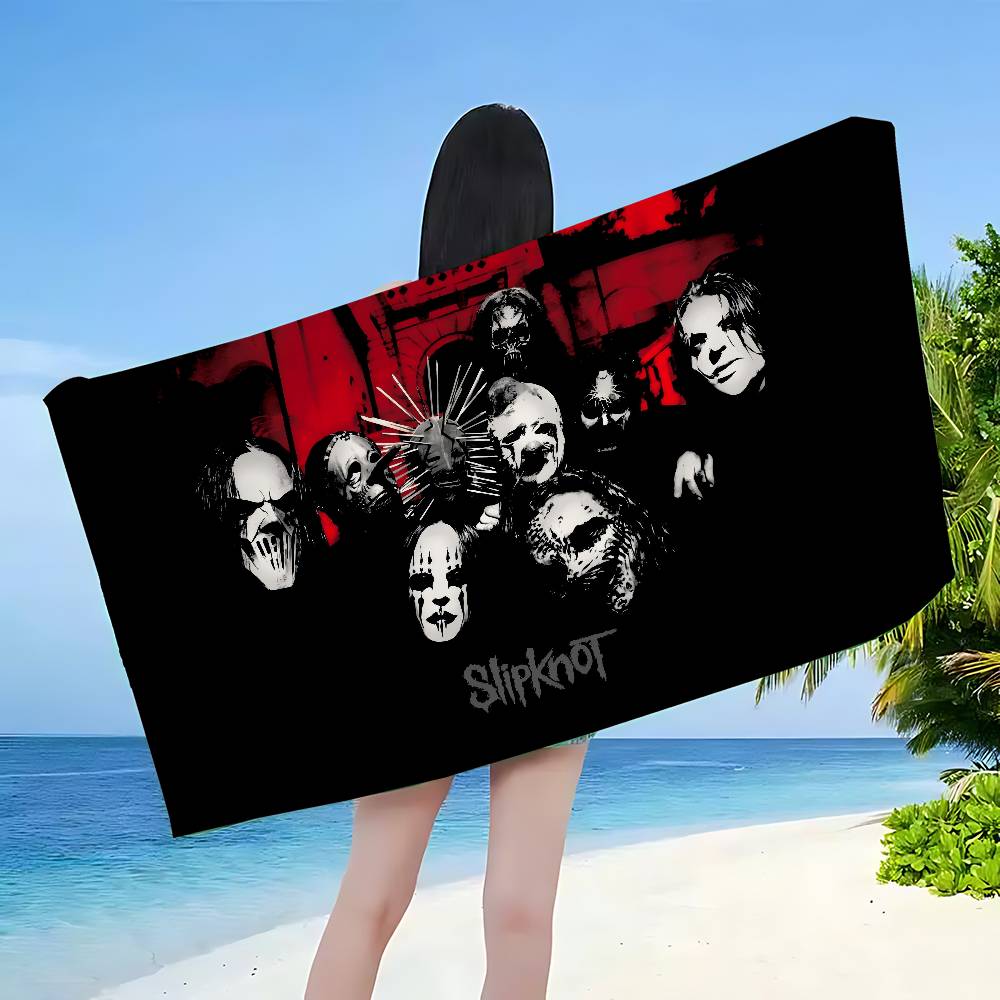 S-S-SlipknotEs Band Microfiber Printed Beach Towel Mountain Climbing Yoga Beach Swimming Running Absorbent Soft Towel