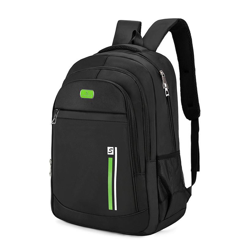 Letter S Backpack Waterproof Wear Resistant Zipper Adjustable Shoulder Strap