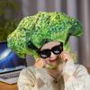 Cartoon Photo Headgear Hat for Adult Broccoli Hat for Boys Girl Lovely Photo Hat Festival Celebration Party Headpiece