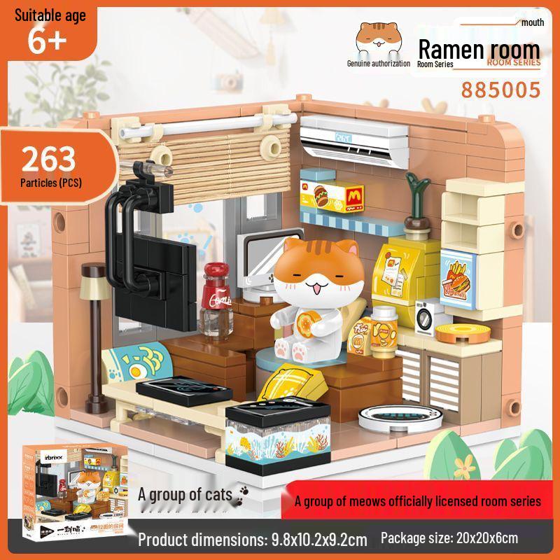 

Inbrixx Домик для котят и уличная сцена Конструктор: Трендовые игрушечные украшения для детей 6+