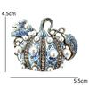 1Pcs Unisex Rhinestone Plants Halloween Party Brooch Pins Gifts Vintage Pearl Pumpkin Brooches For Women