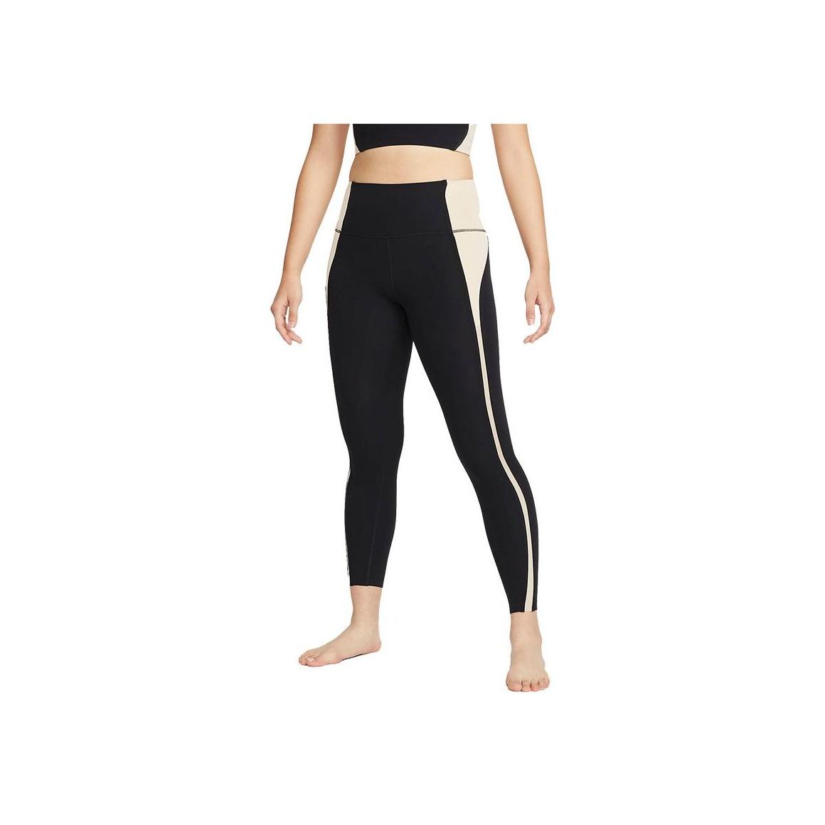

Nike Yoga Dri-FIT Luxe 7/8 Color Block High-Waisted Tight Leggings Women leggings Black DM7672-010 L