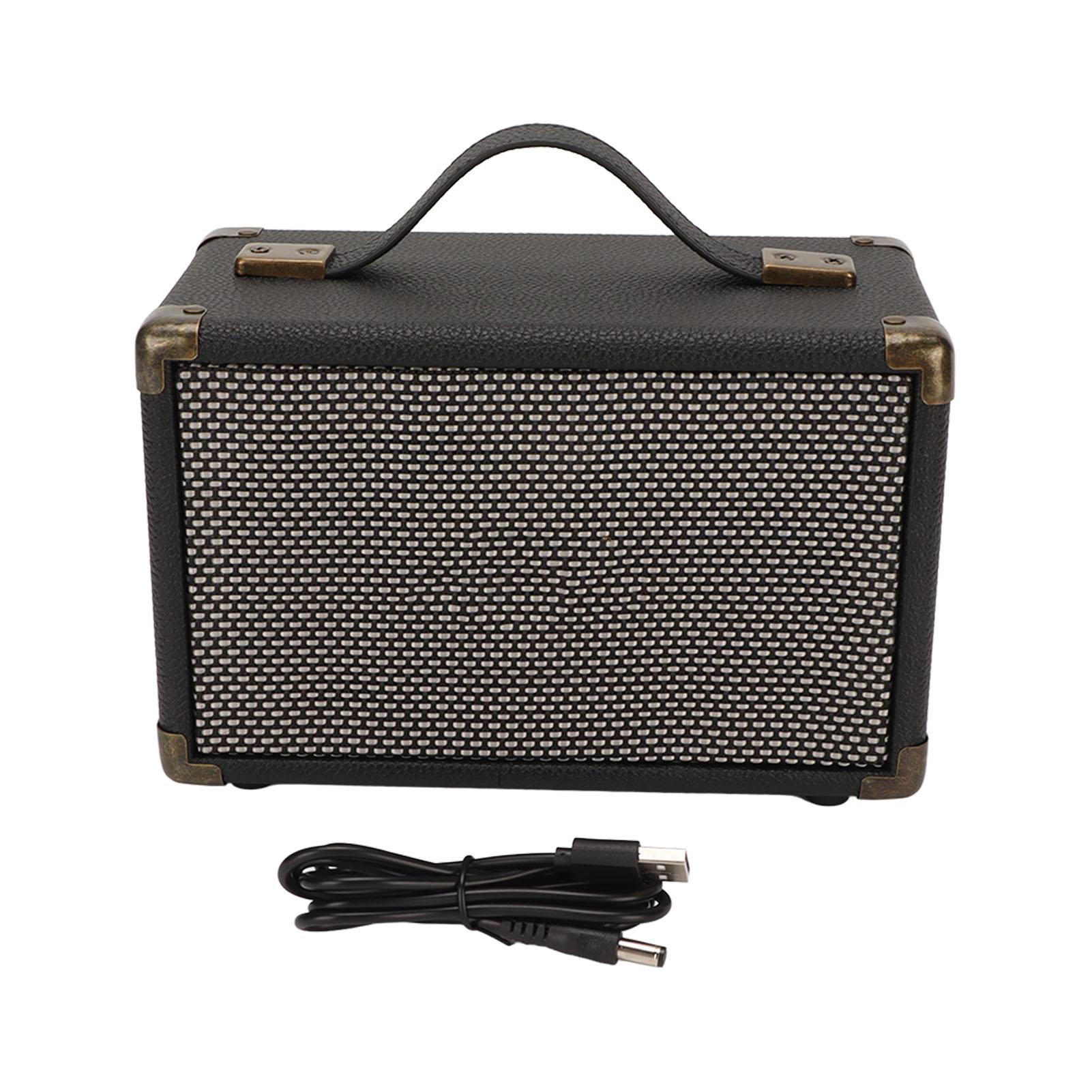 

Винтажный Bluetooth-динамик Многофункциональный M3 Кожаный Тяжелый Бас Ручка Управления Портативный Беспроводной чёрный