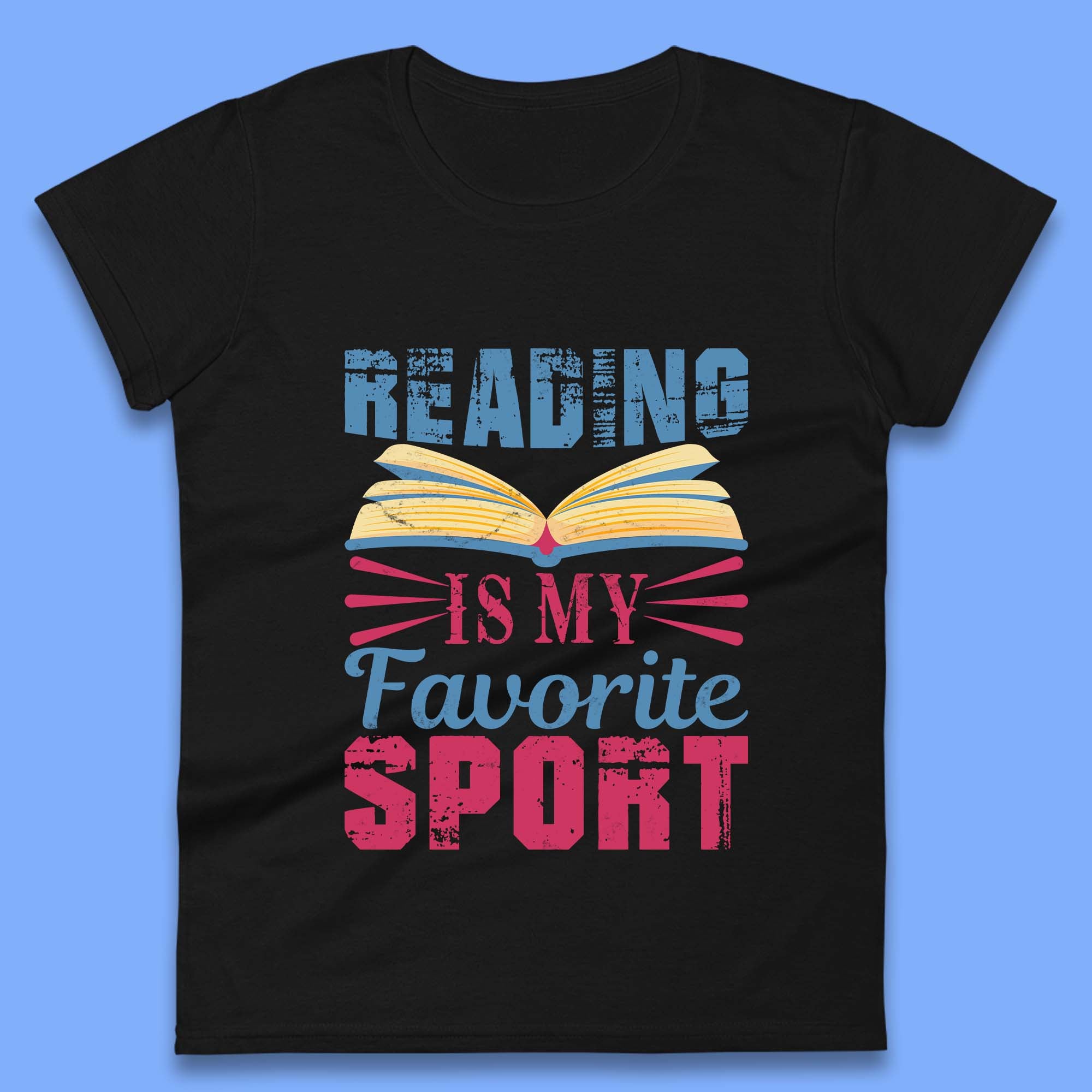 Reading Is My Favorite Sport Womens T-Shirt Mens Tops Tees Unisex S