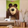 Cartoon MMasha And The BBears DIY Wall Tapestry Hippie Flower Wall Carpets Dorm Decor Wall Art Decor