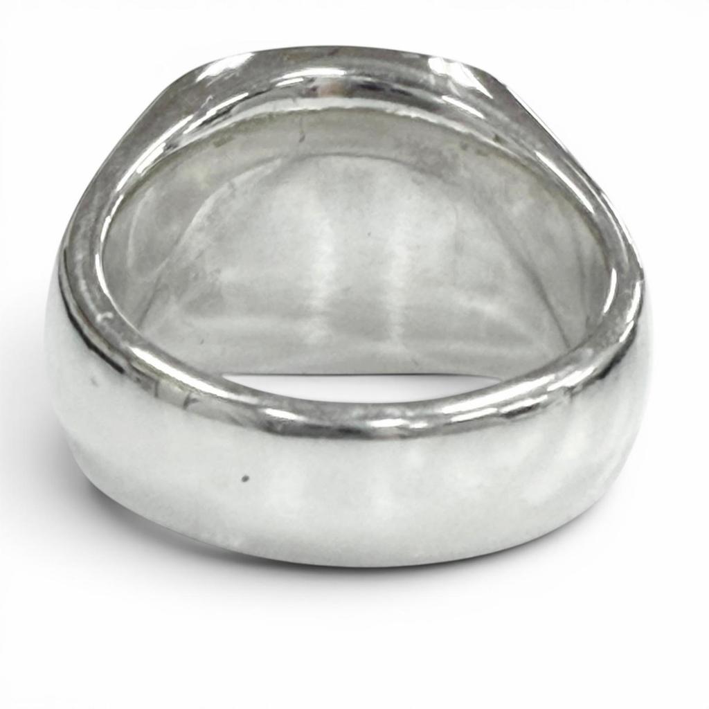 Great TOM WOOD Ring ring Signet Cushion Silver 925 mens 54 Used