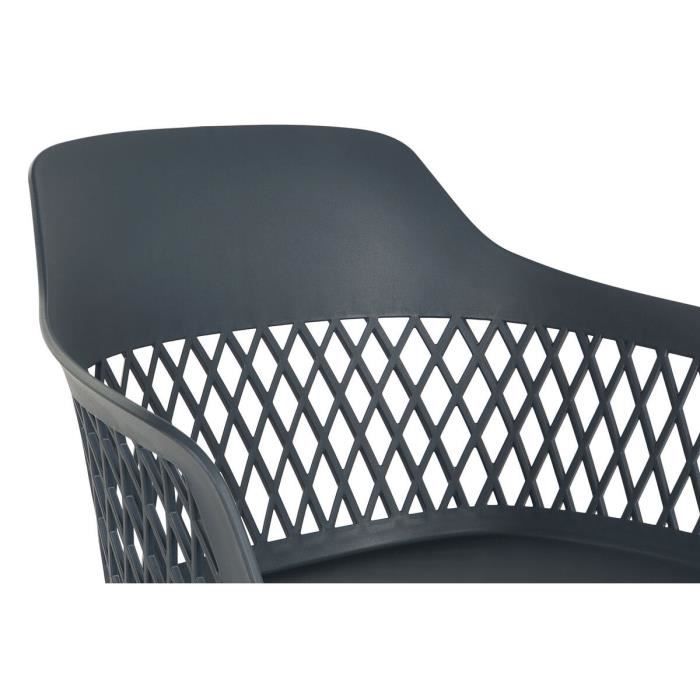 Chaise - DKD Home Decor - Modèle Blue Marine - 57 x 57 x 80,5 cm - 1 place - Intérieur
