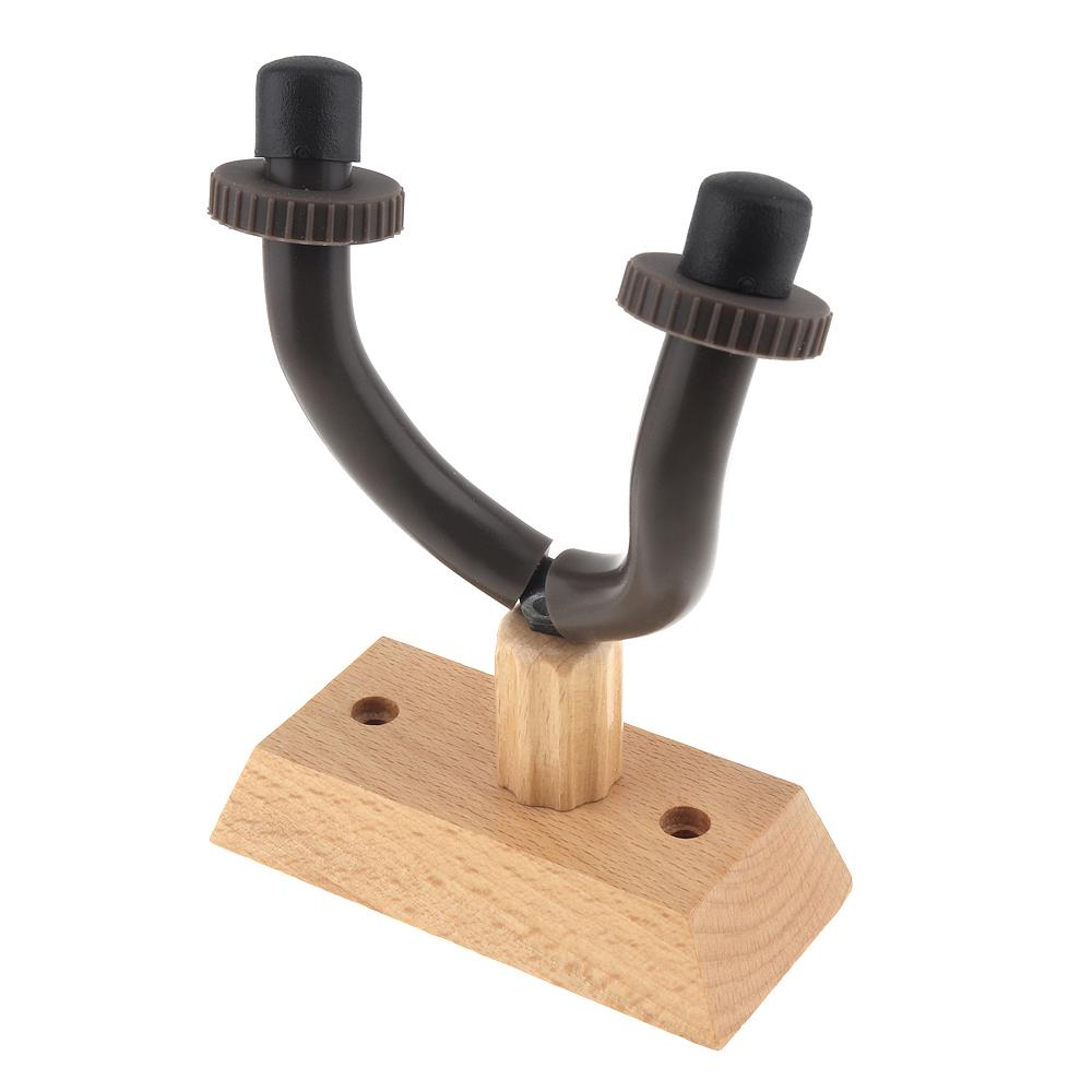Wood Wall Mount Guitar Hanger Hook Holder Angle Adjustable for Guitar String Instrument