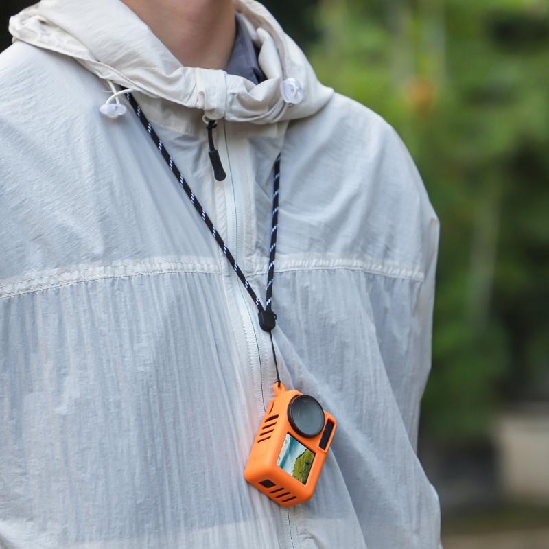 Durability Silicone Case For Action 5Pro Cameras, Easy Grip With Comfortable Lanyard Adventure Sport Camera Accessories